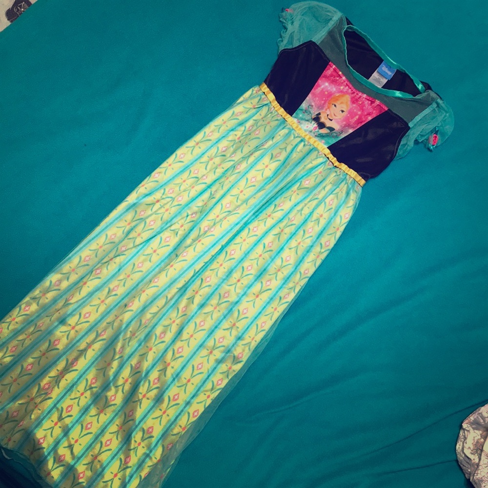 Disney princess anna frozen pajama dress nightgown
